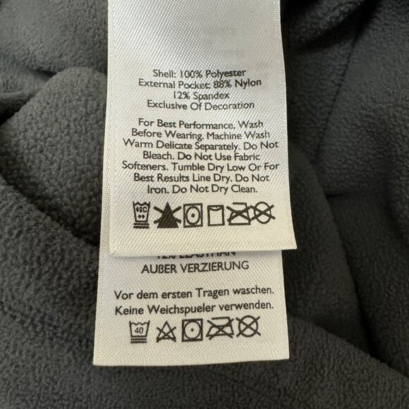 Eddie Bauer First Ascent Jacket Mens Medium Gray Polartec 1/4 Zip Fleece Outdoor - Picture 5 of 11